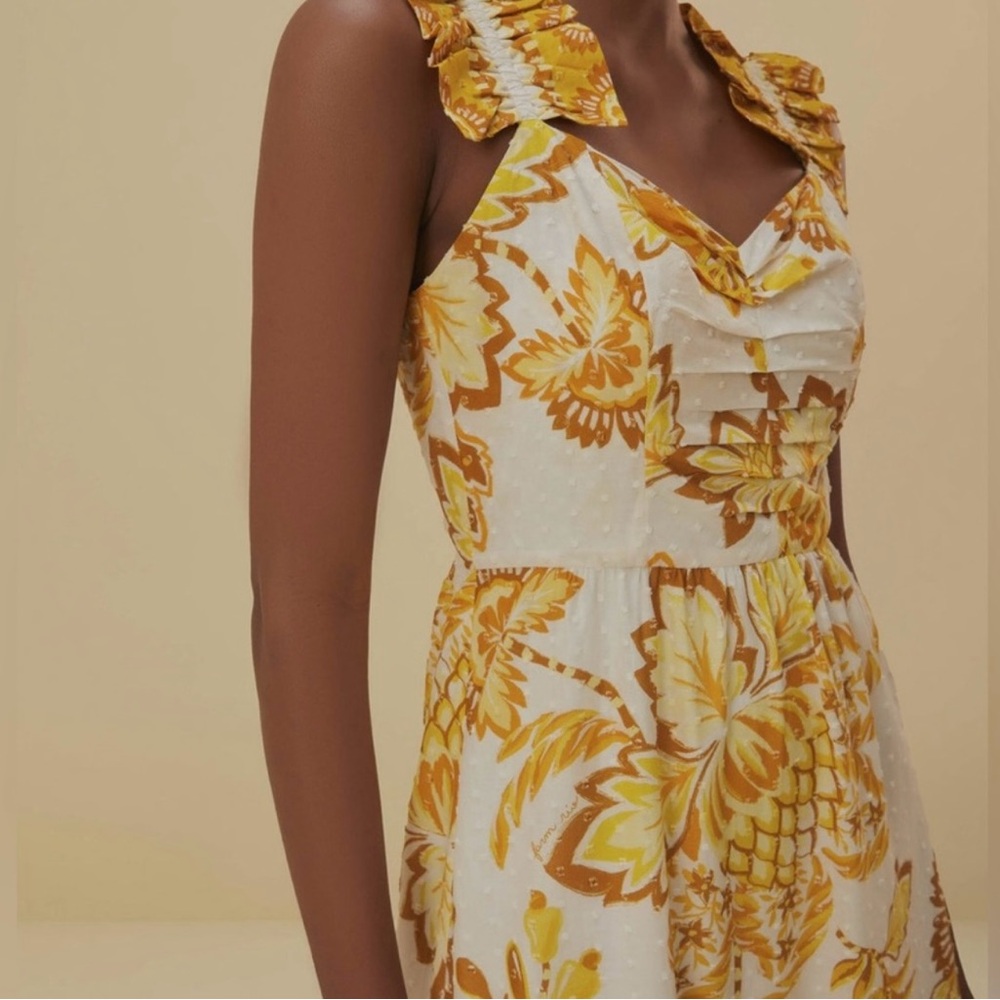 FARM Rio Off White Aura Midi Dress - Picture 2 of 5